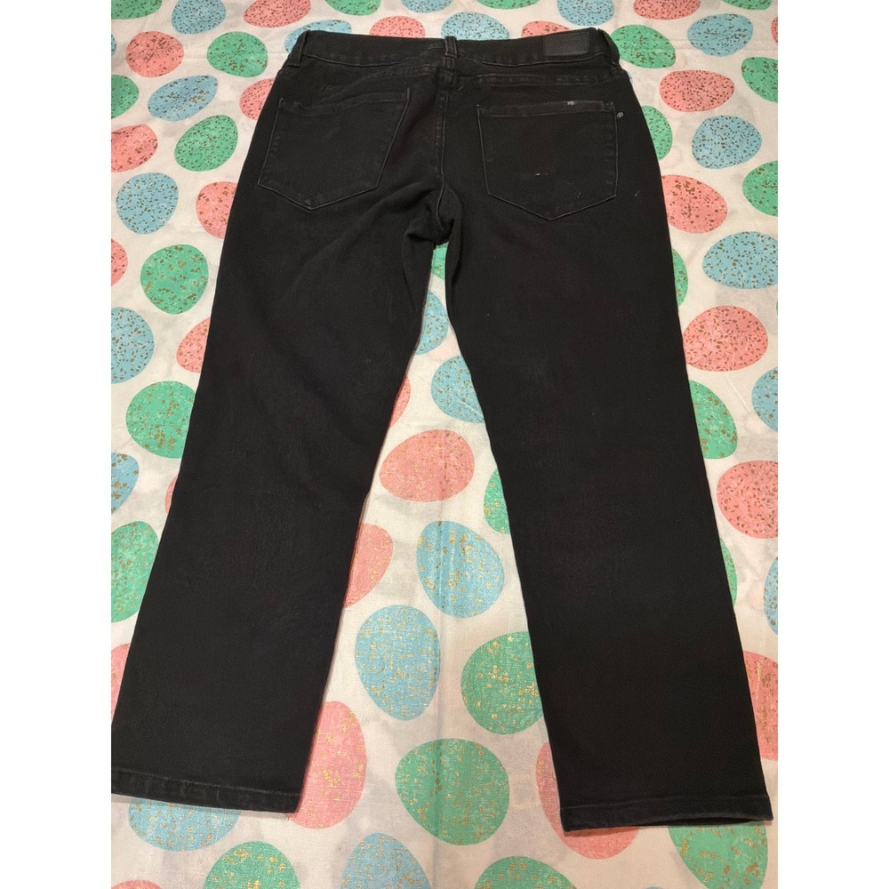 Gloria Vanderbilt Amanda Black Tapered Jeans Womens 24W Plus High Rise‎ Stretch